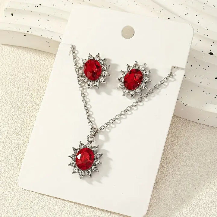 Schmuckset Katya Ruberyn | Weissgold