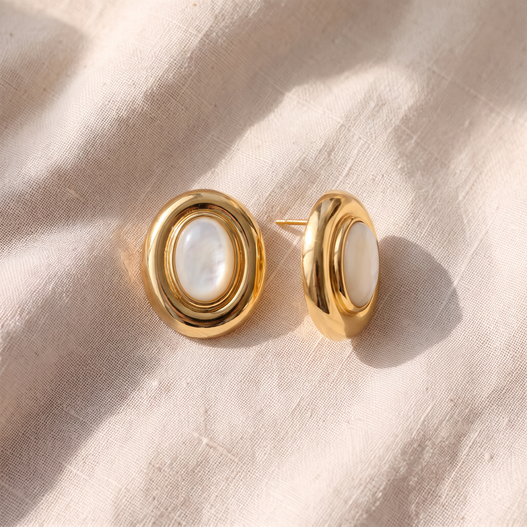 Perlenohrringe Giselle | Gold