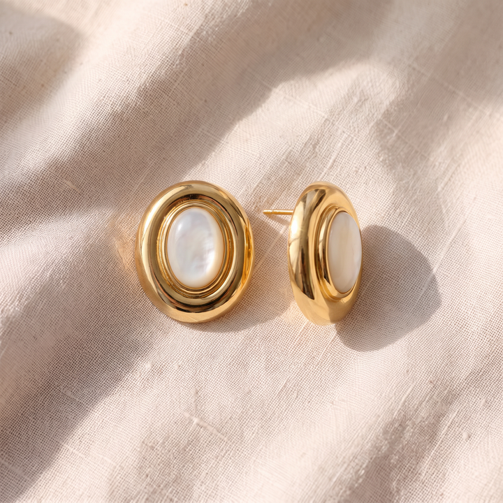 Perlenohrringe Giselle | Gold