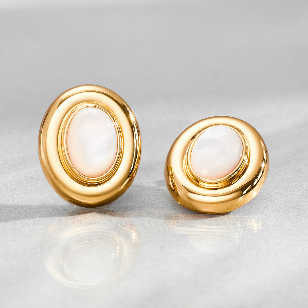 Perlenohrringe Giselle | Gold