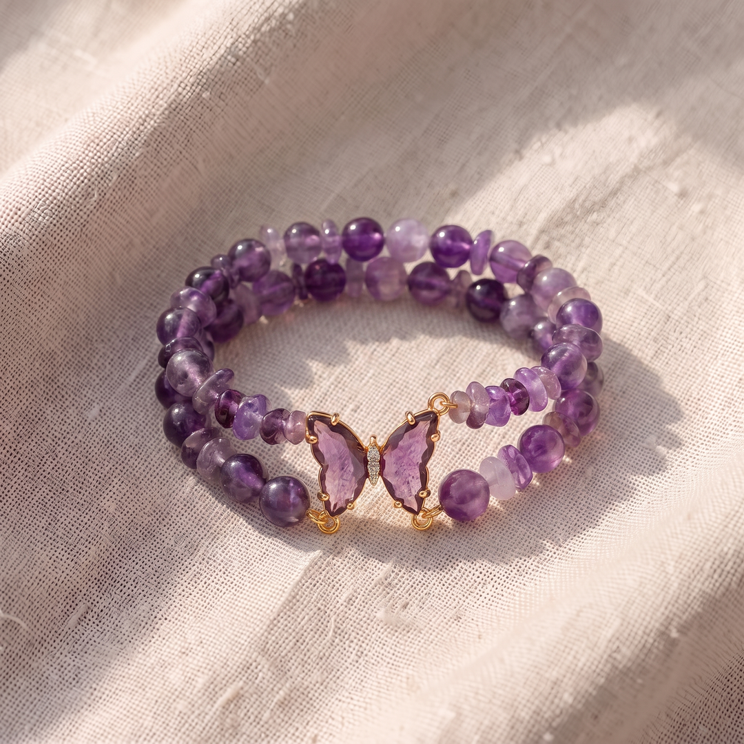 Perlenarmband-Set mit Schmetterlingsmotiv