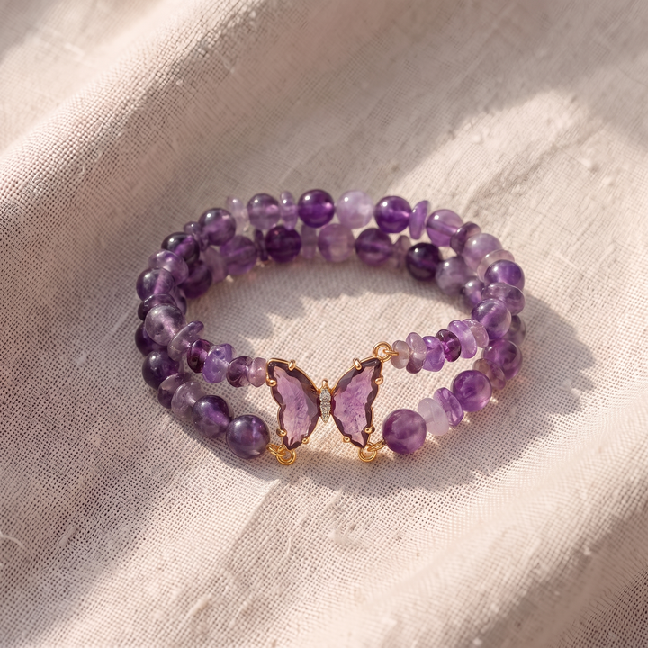 Perlenarmband-Set mit Schmetterlingsmotiv