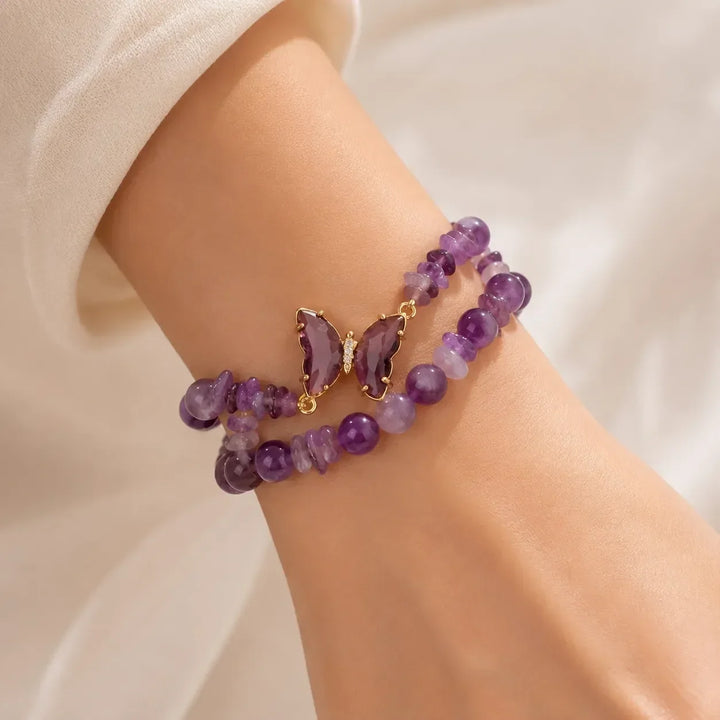 Perlenarmband-Set mit Schmetterlingsmotiv