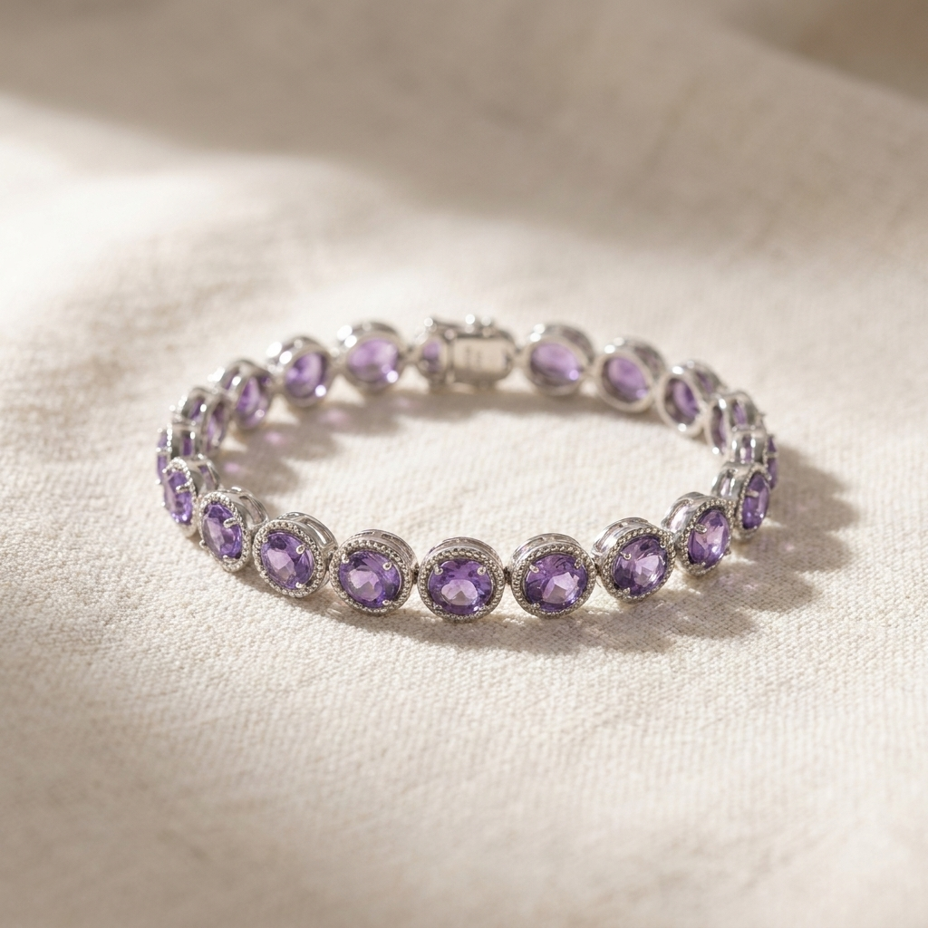 Gliederarmband mit kubischen Zirkonia