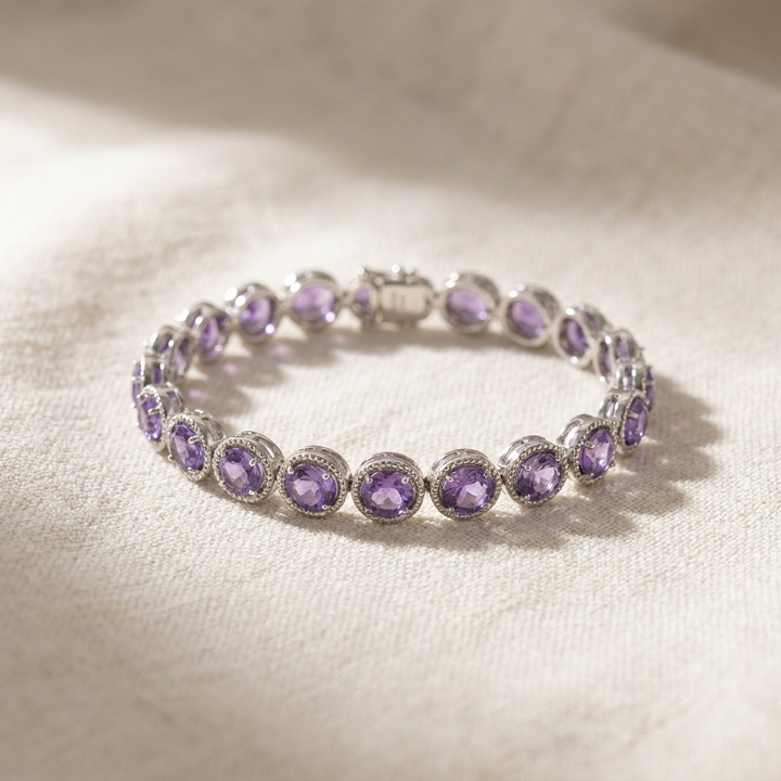 Gliederarmband mit kubischen Zirkonia