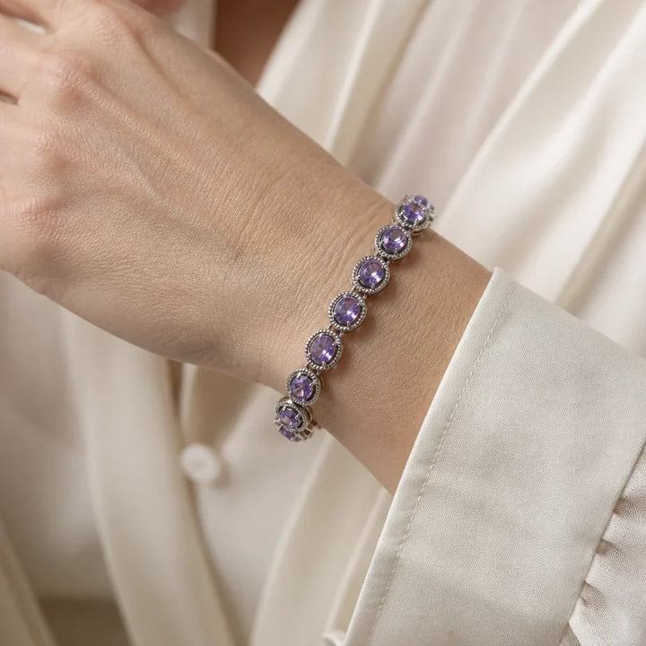 Gliederarmband mit kubischen Zirkonia