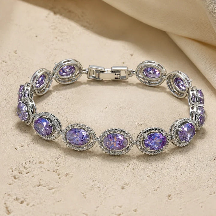 Gliederarmband mit kubischen Zirkonia