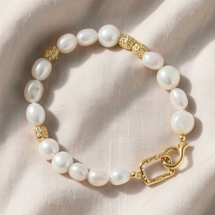Armband mit Süsswasser-Barockperlen