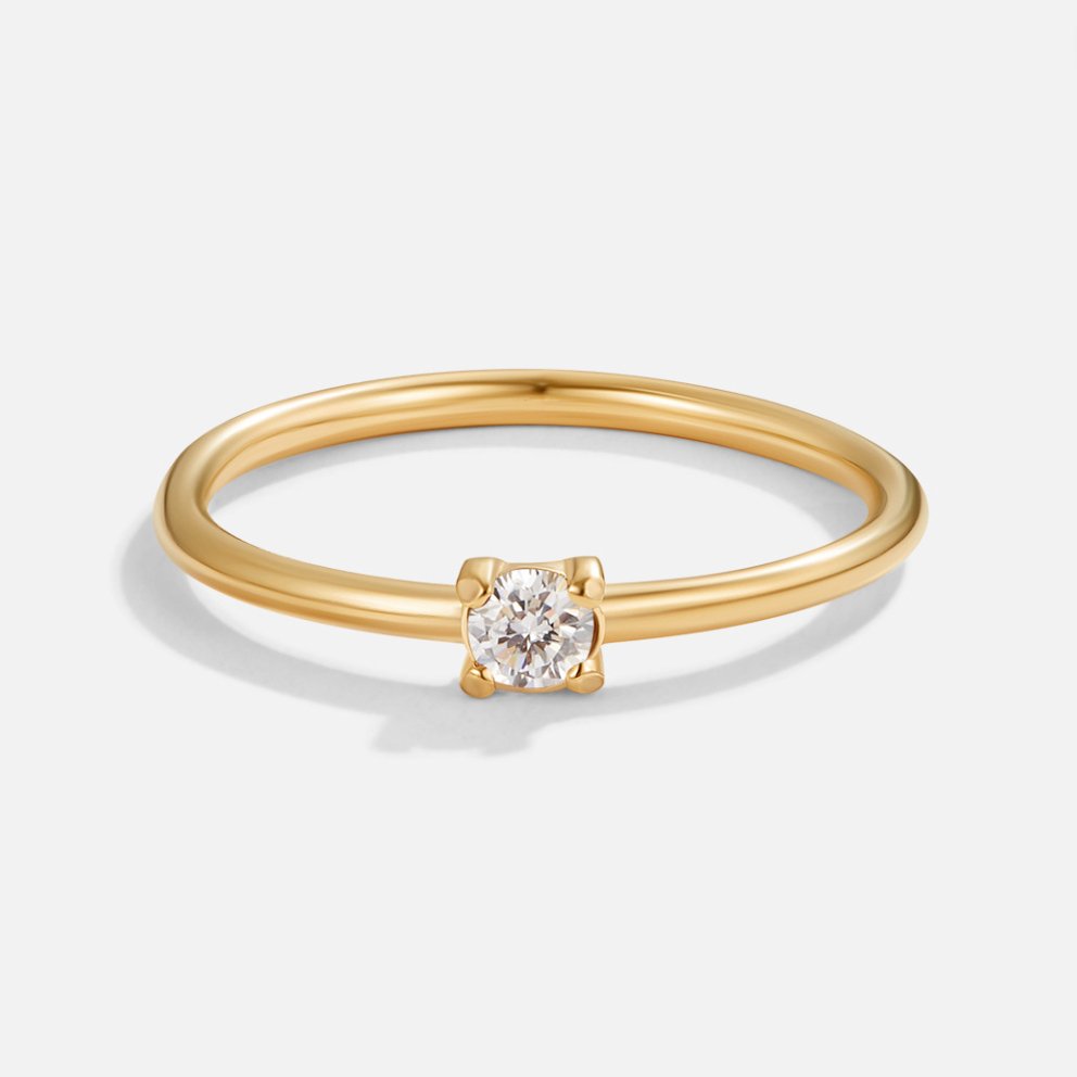 Goldene Geburtssteinringe
