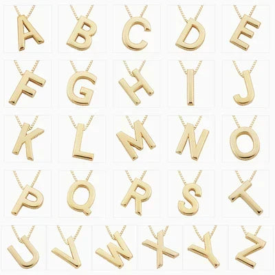 Buchstabenhalskette Liebesbrief | Weissgold