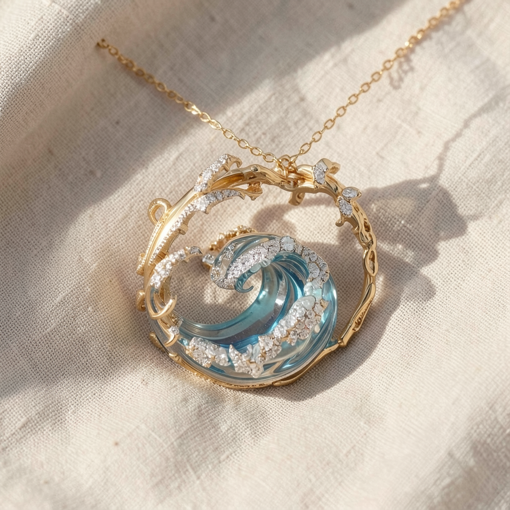 Halskette Serenity – Versprechen des Ozeans