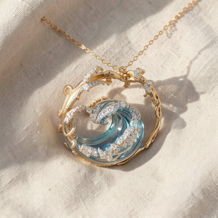 Halskette Serenity – Versprechen des Ozeans