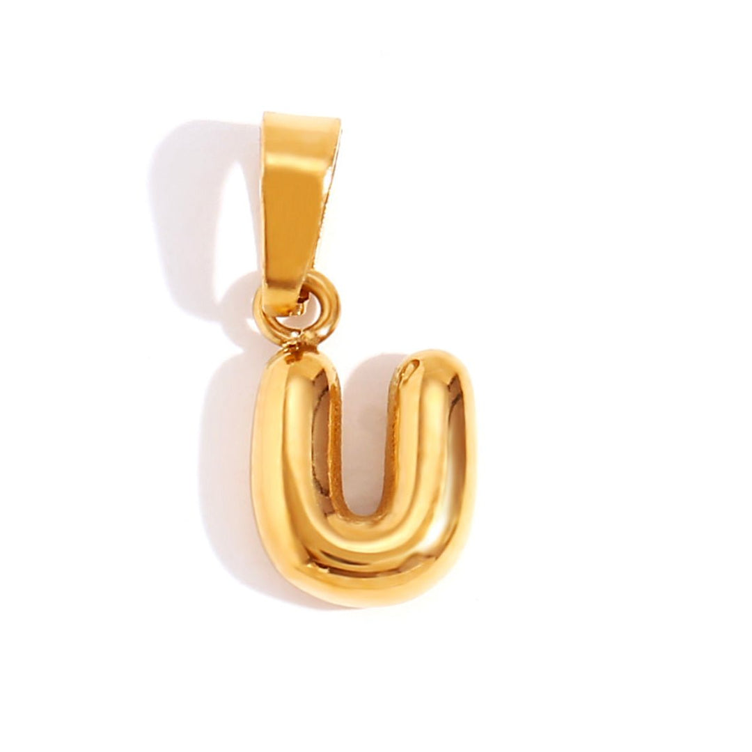 Elegante Buchstabenhalskette in Ballonschrift