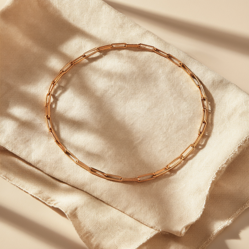 Elegante Gliederhalskette Archen | Gold