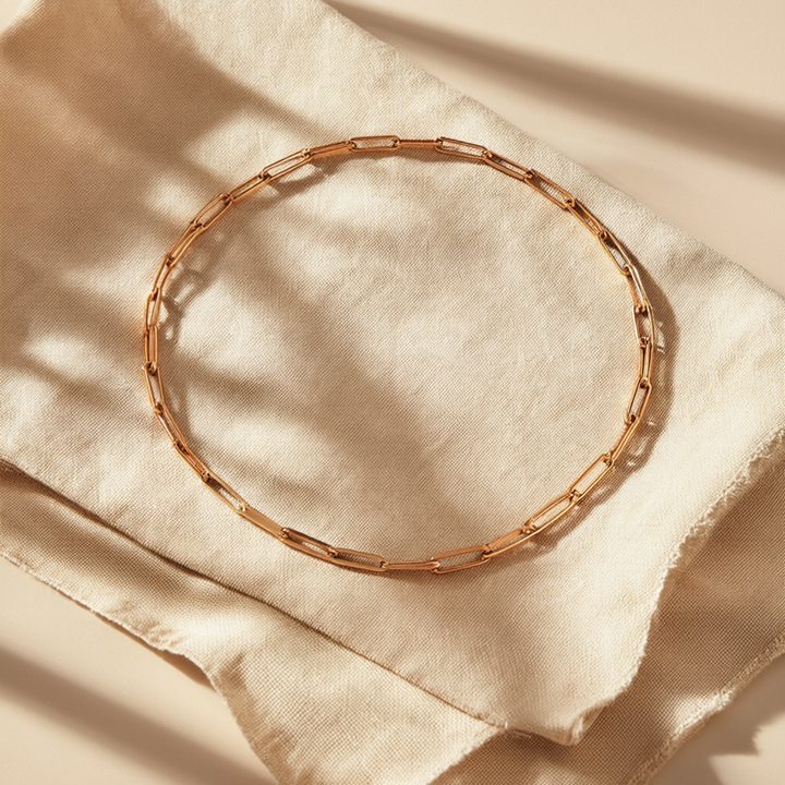 Elegante Gliederhalskette Archen | Gold