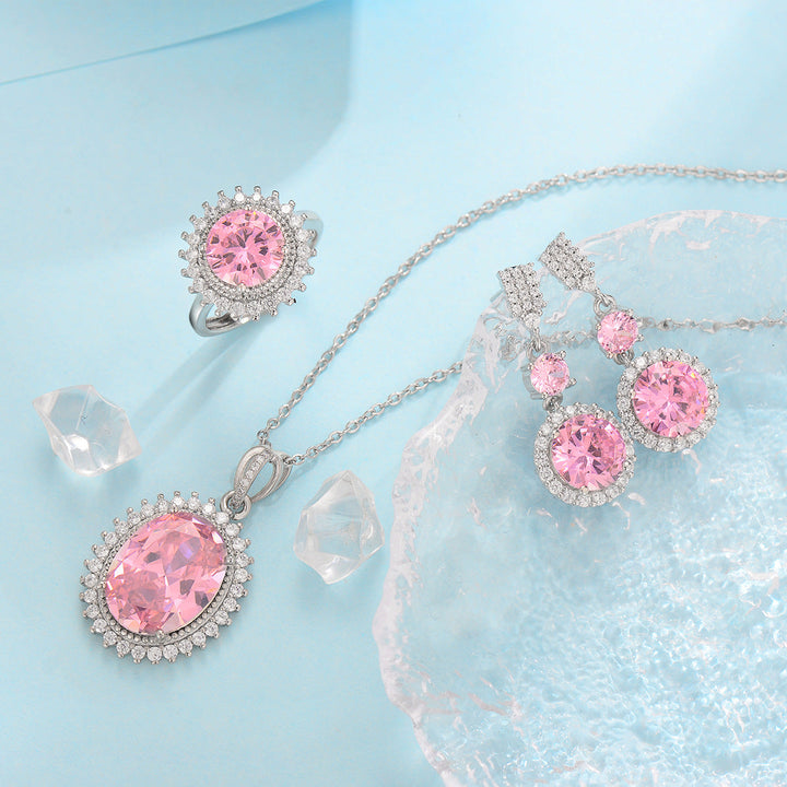 Blaues Set Aurielle Solwyn | Weissgold