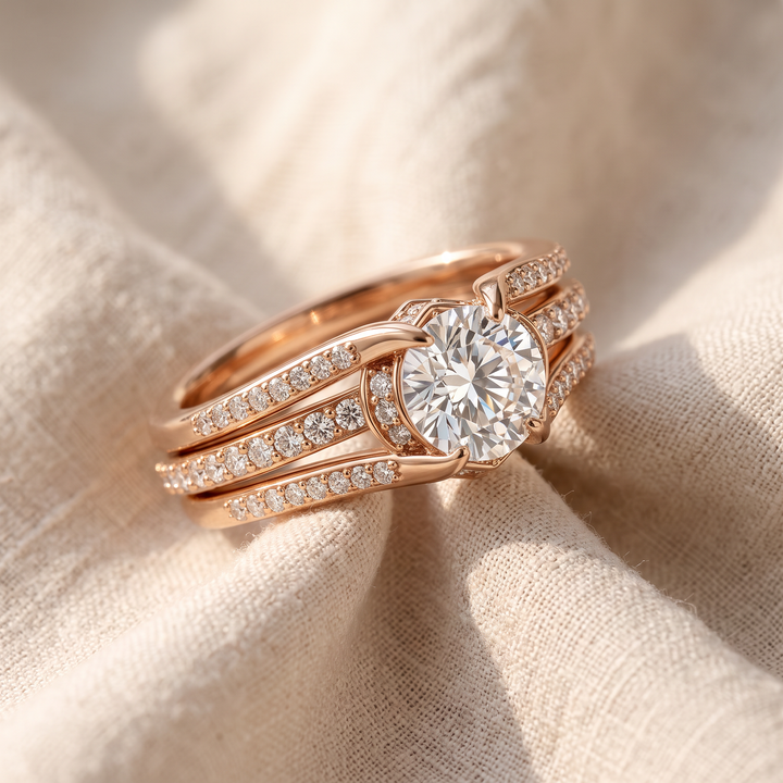 Auffälliger Vintage-Ring mit Zirkonia