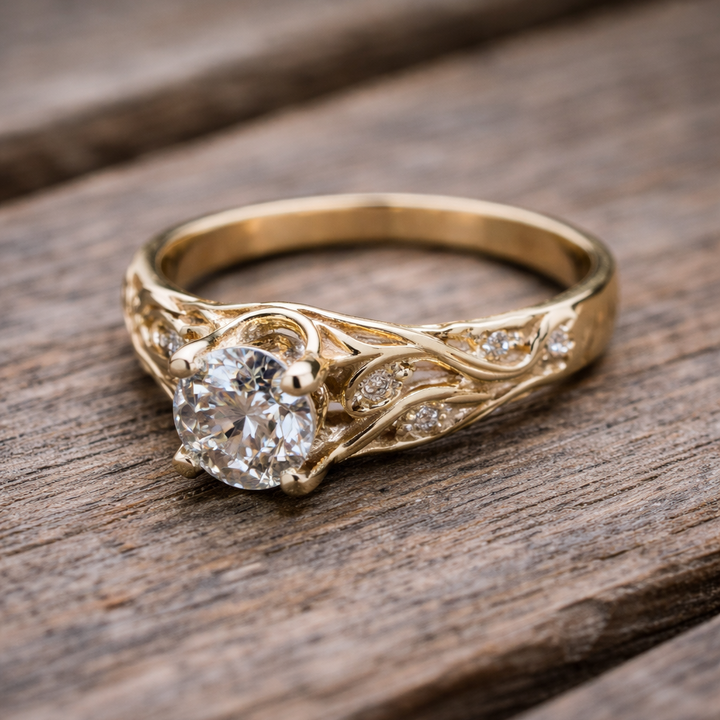 Exotischer auffälliger Ring mit Zirkonia