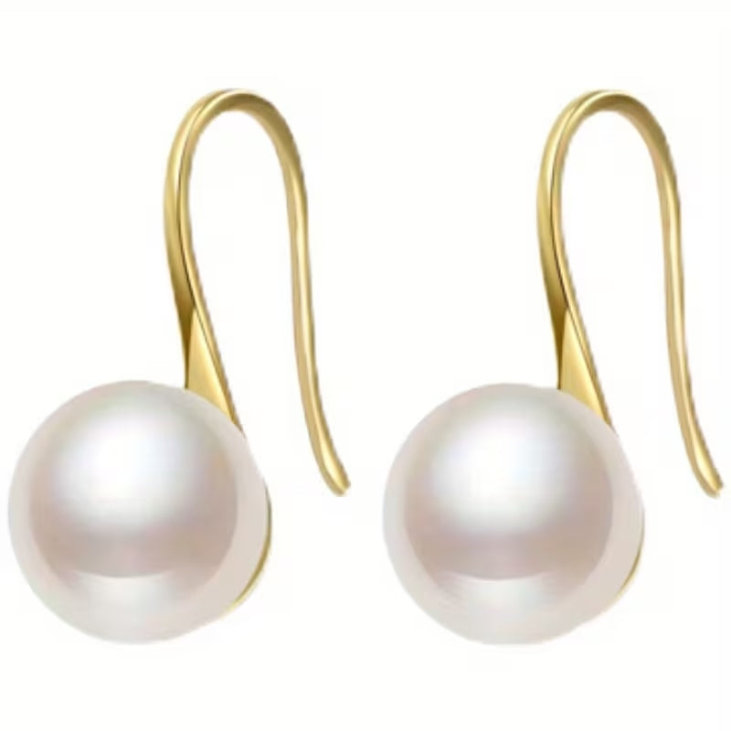 Elegante hängende Perlenohrringe